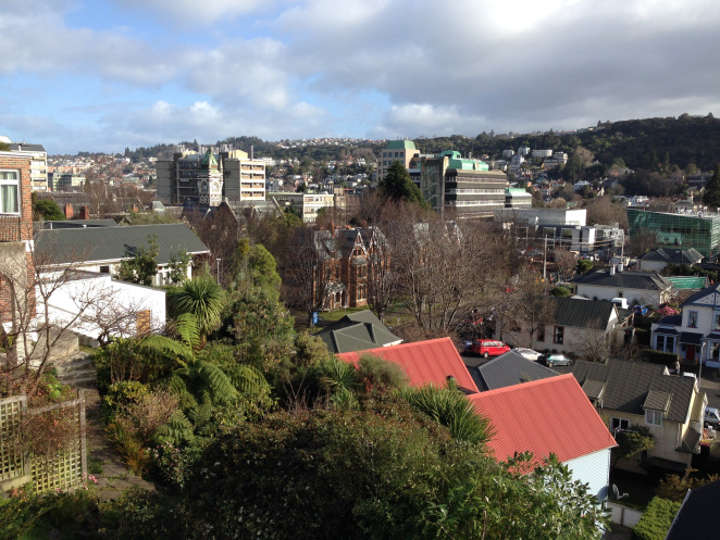 The view of Dunedin from University of Otago.